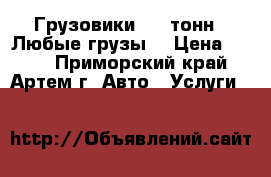 Грузовики 3-5 тонн.  Любые грузы. › Цена ­ 700 - Приморский край, Артем г. Авто » Услуги   